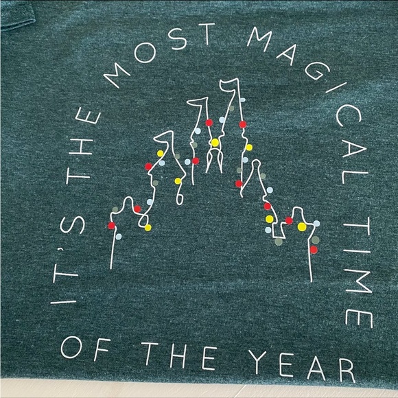 Cinderella Castle Christmas Lights It’s the Most Magical Time of the Year Tee - Picture 1 of 4